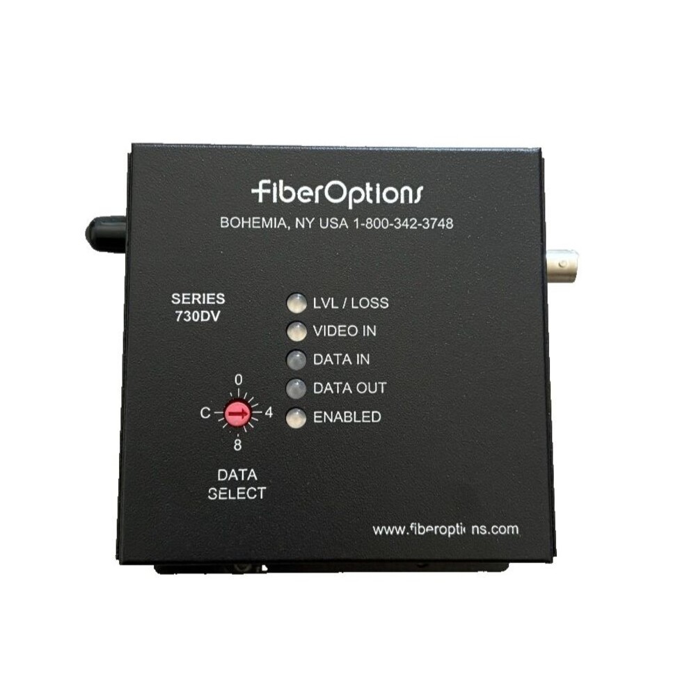 Fiber Options 730DV Video/Data Fiber Converter S730DV-EST1 Tested